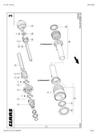 CLAAS ROLLANT 375 355 UNIWRAP Baler Parts Catalogue Manual Instant Download (SN 76600011-76699999)