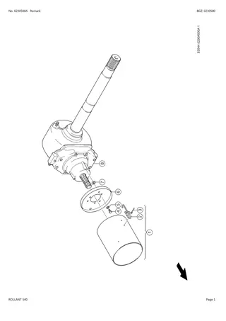 CLAAS ROLLANT 540 Baler Parts Catalogue Manual Instant Download (SN j0300011-j0399999)