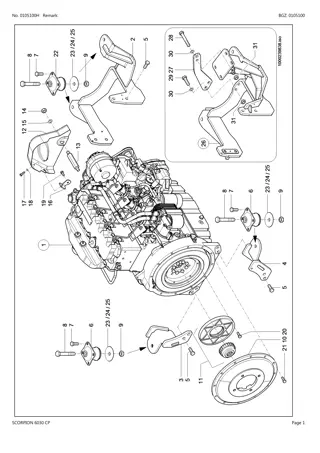 CLAAS SCORPION 6030 CP Telehandler Parts Catalogue Manual Instant Download (SN 408010001-408019999)