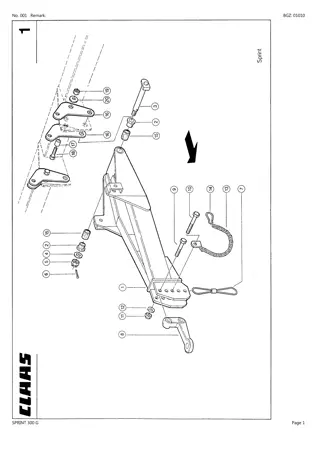 CLAAS SPRINT 300 G Loader Wagon Parts Catalogue Manual Instant Download (SN 30001001-30099999)