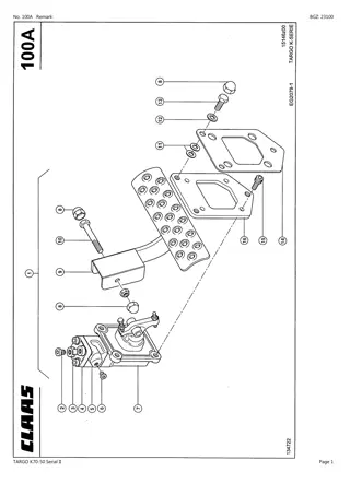 CLAAS TARGO K70-50 Serial II Telehandler Parts Catalogue Manual Instant Download (SN 51300100-51399999)