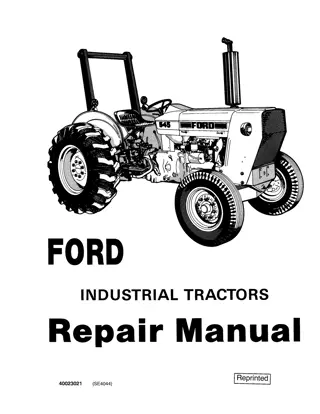 Ford 230A  231  335  340  340A  340B  420  445  445A  515  530A  531  532  535  540 540A  540B  545  545A Industrial Tractor Service Repair Manual Instant Download