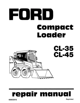 Ford CL35 CL45 Compact Loader Service Repair Manual Instant Download