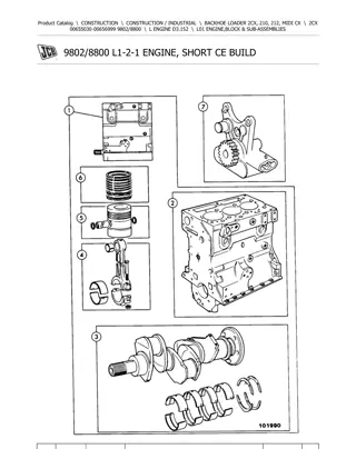 JCB 2CX BACKHOE LOADER Parts Catalogue Manual Instant Download (Serial Number 00655030-00656999)