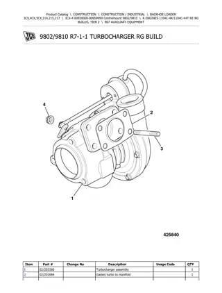 JCB 3CX-4 BACKOHE LOADER Parts Catalogue Manual Instant Download (Serial Number 00930000-00959999)