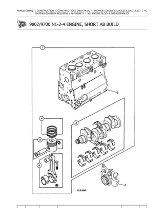 JCB 4C BACKOHE LOADER Parts Catalogue Manual Instant Download (Serial Number 00430001-00459999)