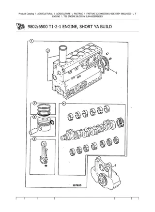 JCB 125 FASTRAC Parts Catalogue Manual Instant Download (SN 00635001-00635994)