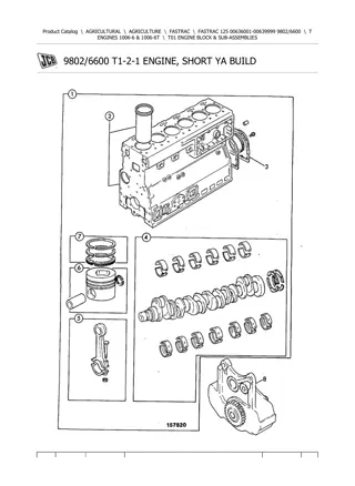 JCB 125 FASTRAC Parts Catalogue Manual Instant Download (SN 00636001-00639999)