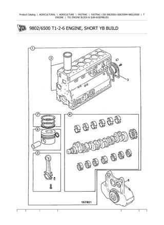 JCB 130t FASTRAC Parts Catalogue Manual Instant Download (SN 00635001-00635994)