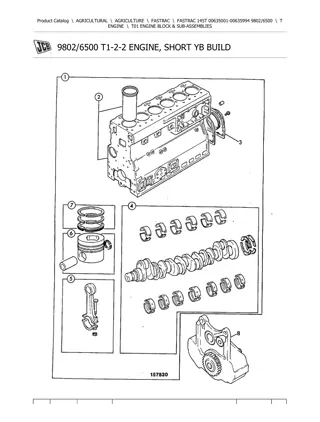 JCB 145T FASTRAC Parts Catalogue Manual Instant Download (SN 00635001-00635994)