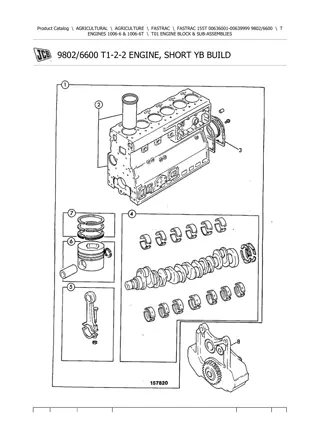 JCB 155 T FASTRAC Parts Catalogue Manual Instant Download (SN 00636001-00639999)