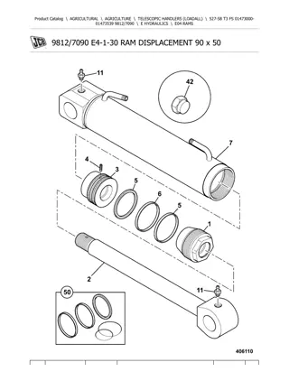 JCB 527-58 T3 FS Telescopic Handlers (Loadall) Parts Catalogue Manual Instant Download (Serial Number 01473000-01473539)