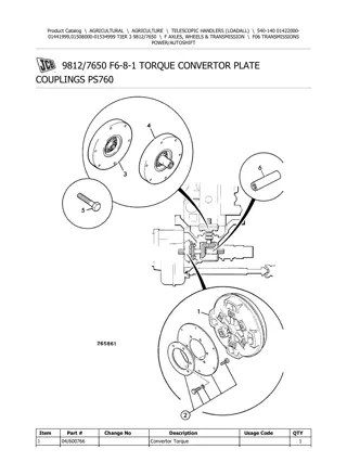 JCB 540-140 TIER 3 Telescopic Handlers (Loadall) Parts Catalogue Manual Instant Download (SN 01422000-01441999, 01508000-01534999)