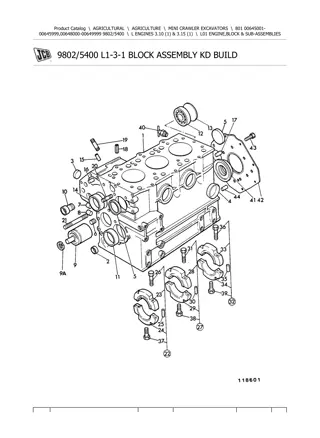 JCB 801 MINI CRAWLER EXCAVATOR Parts Catalogue Manual Instant Download (SN 00645001-00645999, 00648000-00649999)