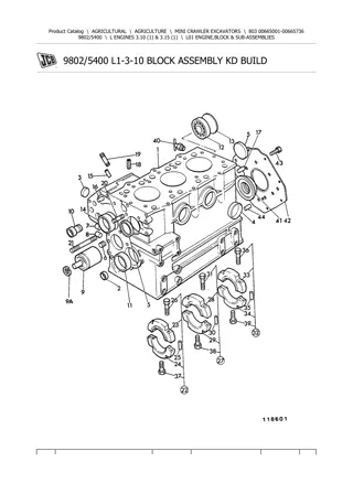 JCB 803 MINI CRAWLER EXCAVATOR Parts Catalogue Manual Instant Download (SN 00665001-00665736)