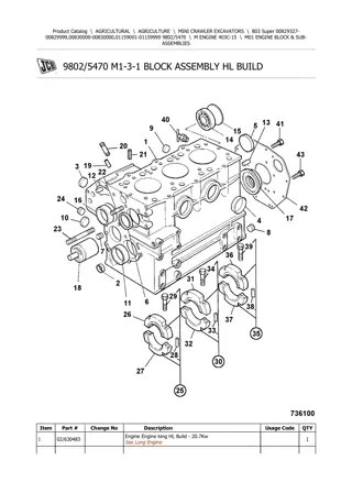 JCB 803 Super MINI CRAWLER EXCAVATOR Parts Catalogue Manual Instant Download (SN 00829327-00829999, 00830000-00830000, 01159001-01159999)