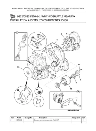 JCB 926-4 T4 ecoMax Forklift Parts Catalogue Manual Instant Download (SN 02363578-02365578)