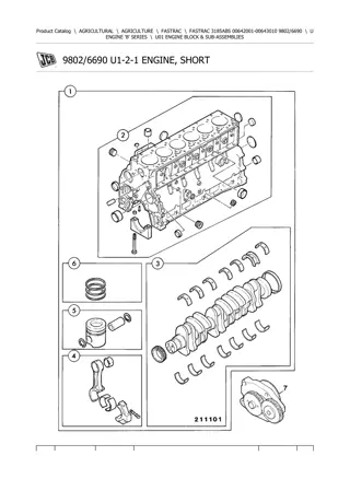 JCB 3185 ABS FASTRAC Parts Catalogue Manual Instant Download (SN 00642001-00643010)
