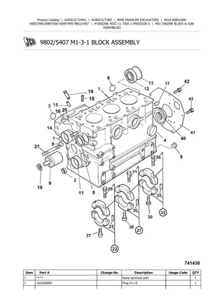 JCB 8018 MINI CRAWLER EXCAVATOR Parts Catalogue Manual Instant Download (SN 00801000-00801999, 00897000-00897999)