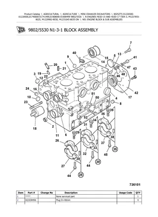 JCB 8025ZTS MINI CRAWLER EXCAVATOR Parts Catalogue Manual Instant Download (SN 01226500-01228500, 01740000-01741499, 01908000-01908499)