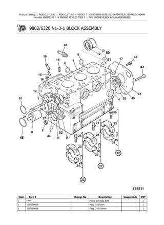 JCB MICRO 8008 Parts Catalogue Manual Instant Download (SN 00763500-00764676, 01239500-01240499)