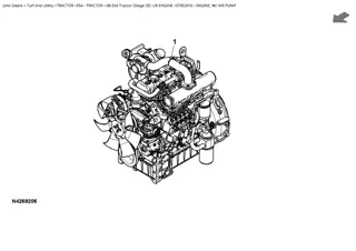 John Deere 3B-554 Tractor (Stage III) Parts Catalogue Manual Instant Download (PC12617)