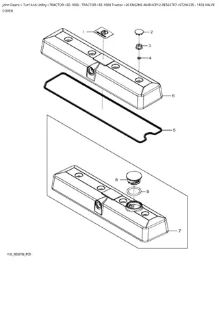 John Deere 5E-1000 Tractor Parts Catalogue Manual Instant Download (PC12212)