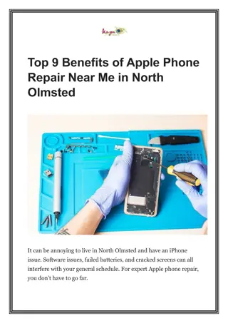 Top 9 Benefits of Apple Phone Repair Near Me in North Olmsted