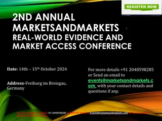 Real-World Evidence and Market Access Conference | Germany | October 2024