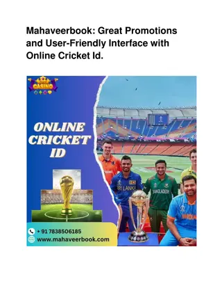 Mahaveerbook: Great Promotions and User-Friendly Interface with Online Cricket I