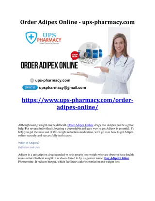 Order Adipex Online - ups-pharmacy.com