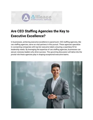 Are CEO Staffing Agencies the Key to Executive Excellence