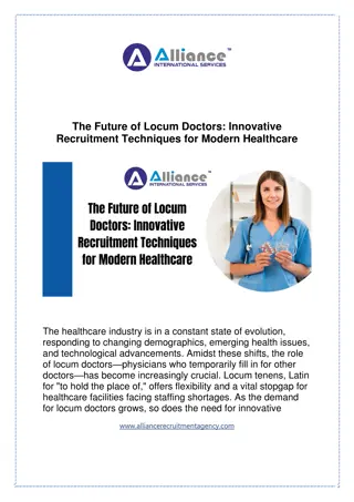 The Future of Locum Doctors Innovative Recruitment Techniques for Modern Healthcare