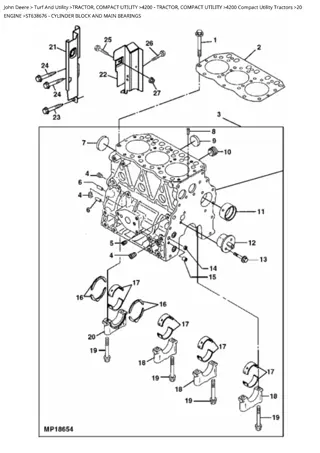 John Deere 4200 Compact Utility Tractor Parts Catalogue Manual Instant Download (PC2692)