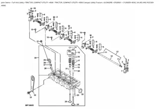 John Deere 4500 Compact Utility Tractor Parts Catalogue Manual Instant Download (PC2693)