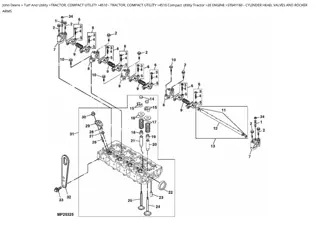 John Deere 4510 Compact Utility Tractor Parts Catalogue Manual Instant Download (PC2921)