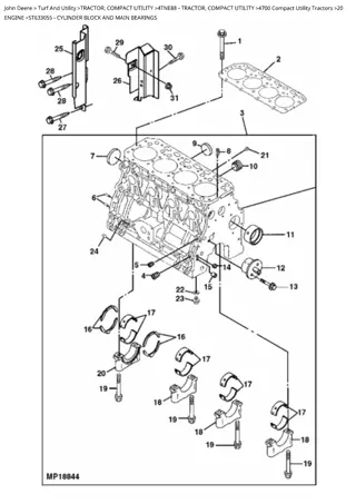 John Deere 4700 Compact Utility Tractor Parts Catalogue Manual Instant Download (PC10440)