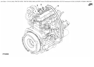 John Deere 5055E, 5065E and 5075E Tractors (Tier 3) (Europe  Australia Edition, 9×3 TSS Transmission WOOS) Parts Catalogue Manual Instant Download (PC4538)
