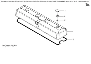 John Deere 5070M Tractor (Europe Edition, Engine SN CD4045LXXXXXX) Parts Catalogue Manual Instant Download (PC4588)