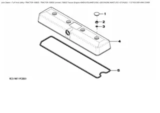 John Deere 5083E Tractor (Engine 4045HLV53, 4045TLV56) Parts Catalogue Manual Instant Download (PC9818)