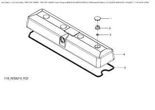 John Deere 5085M Tractor (Engine 4045HLV53, 4045HLV54) (Tier 3) (Worldwide Edition) Parts Catalogue Manual Instant Download (PC10542)