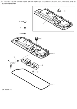 John Deere 5090R Tractor (Europe Edition) Parts Catalogue Manual Instant Download (PC13104)