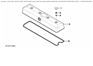 John Deere 5093E Tractor (Engine 4045HLV54, 4045TLV60) Parts Catalogue Manual Instant Download (PC9819)