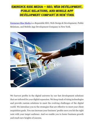 SEO | Web Design & Development | Public Relations - New York