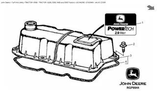 John Deere 5200, 5300, 5400 and 5500 Tractor Parts Catalogue Manual Instant Download (PC2332)