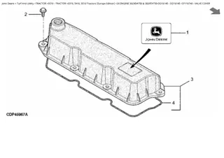 John Deere 5310, 5410 and 5510 Tractor (Europe Edition) Parts Catalogue Manual Instant Download (PC4380)