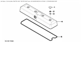 John Deere 5425 Tractor Parts Catalogue Manual Instant Download (PC10867)