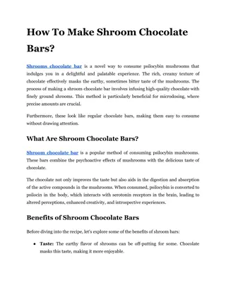 How To Make Shroom Chocolate Bars_
