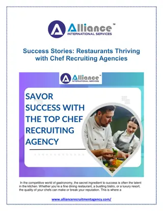 Success Stories Restaurants Thriving with Chef Recruiting Agencies