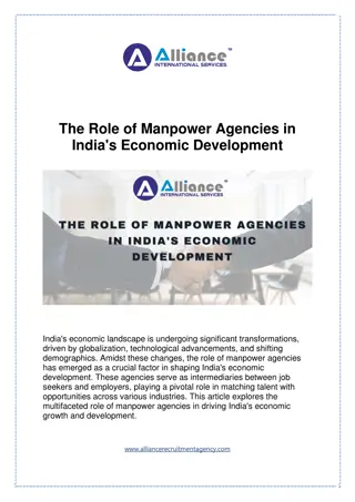 The Role of Manpower Agencies in India's Economic Development